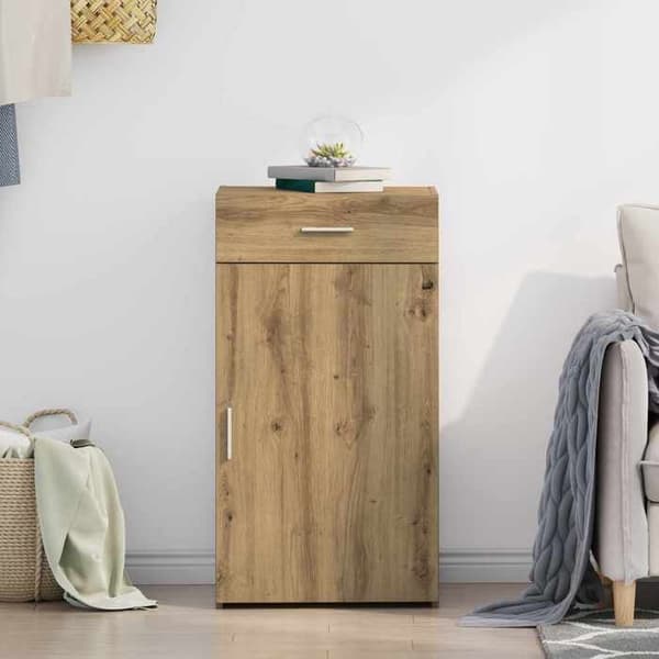 Buffet - EKSKLUSIVT HUS - Håndlavet eg - 50 x 42,5 x 93 cm - Spånplade - Moderne design