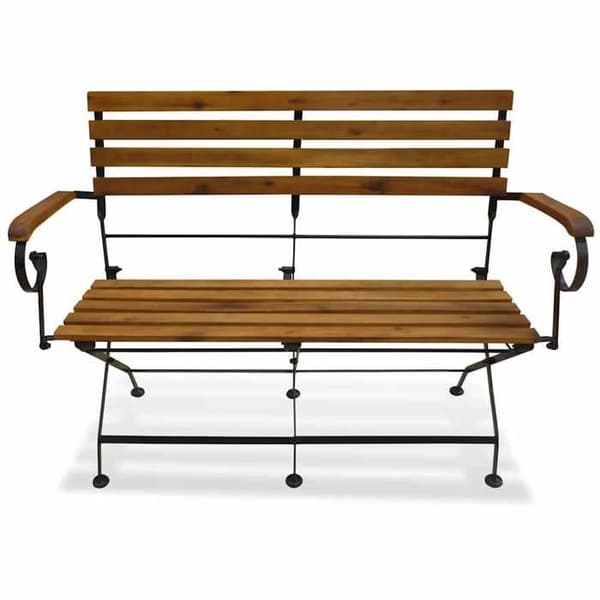 Havemøbel - EKSKLUSIV HUS - 112 cm - Sammenklappelig - Massivt akacietræ - Velegnet til udendørs brug