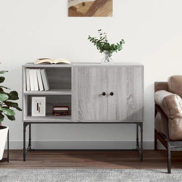 Maison Exclusive - Buffé Sonoma grå 100x40x79,5 cm ingenjörsträ