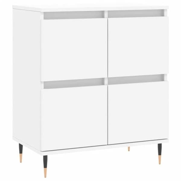 Maison Exclusive - Buffé Vit 60x35x70 cm Ingenjörsträ