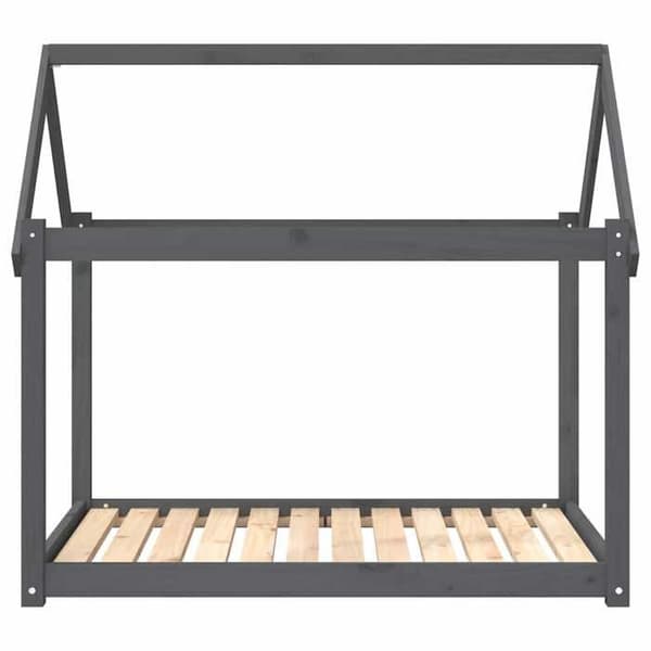 Maison Exclusive - Hundsäng Grå 111x80x100 cm Massivt furu Grå