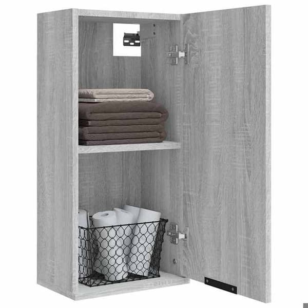 Maison Exclusive - Väggmonterad badrumsskåp Sonoma grå 32x20x67 cm Sonoma grå