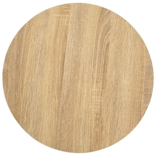 Bistrobord - EKSKLUSIV HUS - 40 cm - MDF-plade med trælook - Stålben og base - Nem at samle