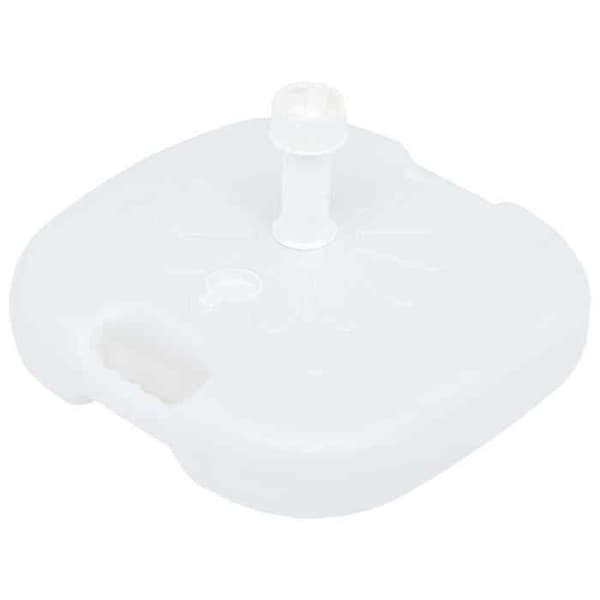 Maison Exclusive - Parasolfot fylld med sand/vatten 16 L Vit Plast Vit