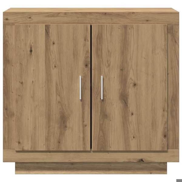 Buffet - EKSKLUSIVT HUS - 80x40x75 cm - Eg - Ingeniørtræ - 2 døre Ek