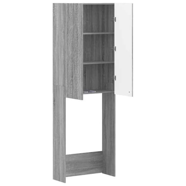 Maison Exclusive - Toilettskabe DELFT Sonoma grå 66 x 25,5 x 190 cm