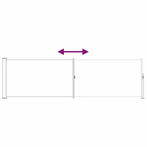 Maison Exclusive - Fällbar rektangulär sidobutik 120 x 300 cm Polyester