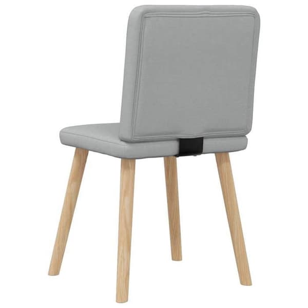 Maison Exclusive - Matstolar set om 4 ljusgrå tyg