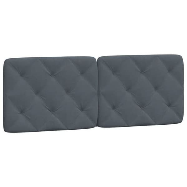 Maison Exclusive - Mörkgrå sänggavelkudde 120 cm sammet