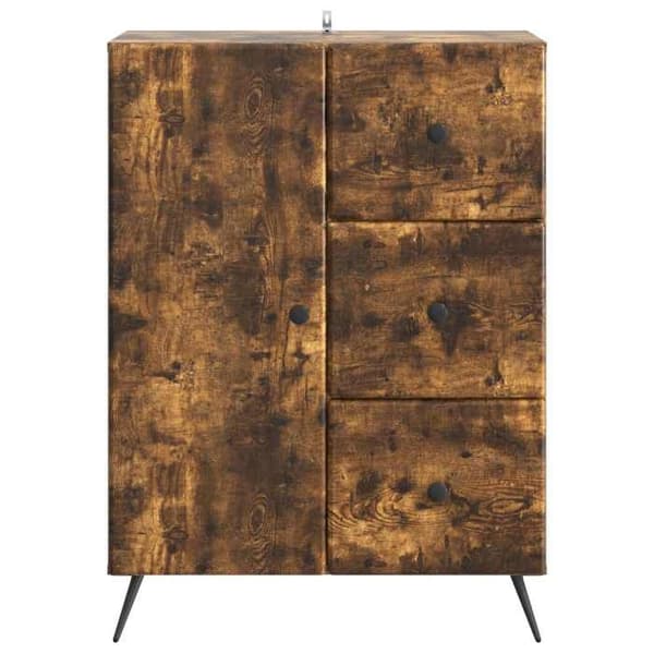 Maison Exclusive - Buffet Røget Eg 66 x 34,5 x 90 cm Ingeniørtræ