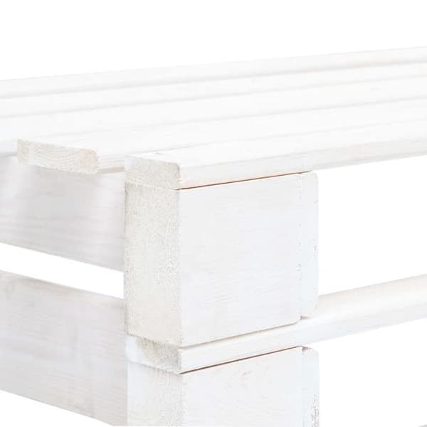 Maison Exclusive - Central sofa have til haven Hvid Imprægneret fyrretræ Vit