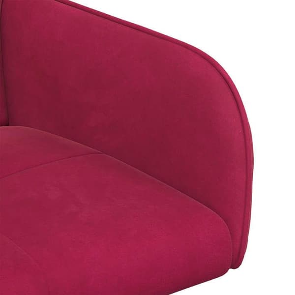 Maison Exclusive - Matstolar 6 st Sammet Bordeaux