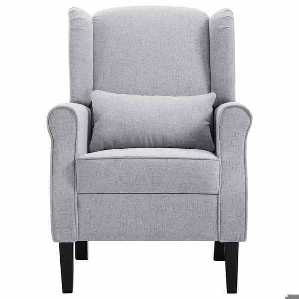 Maison Exclusive - Vaaleanharmaa tuoli kangas ljusgrått
