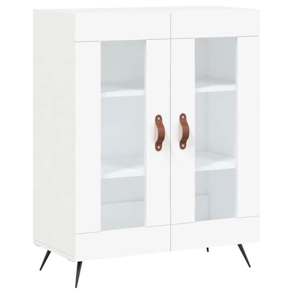 Maison Exclusive - Buffé hög Vit 69,5x34x180 cm Ingenjörsträ Vit