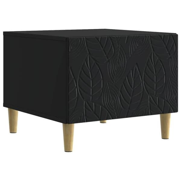 Maison Exclusive - Sort sofabord 50 x 49 x 40 cm Ingeniørtræ Svart