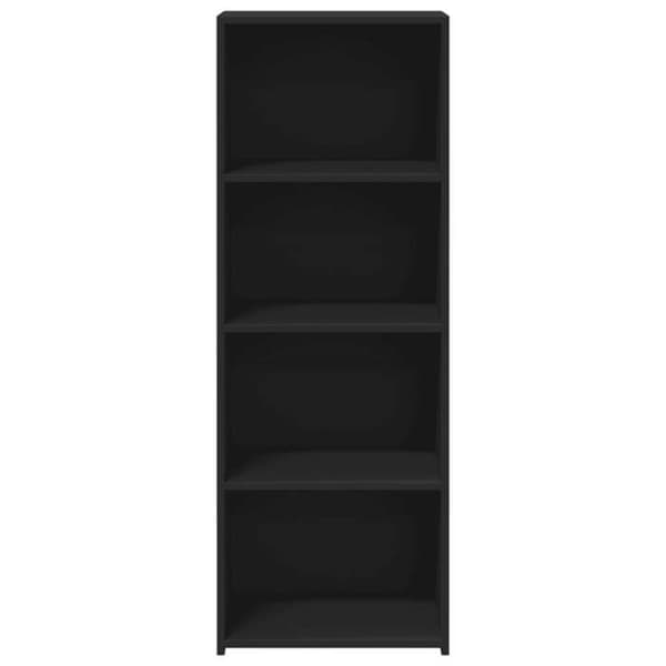 Maison Exclusive - Svart hög buffé 45x41x124 cm ingenjörsträ