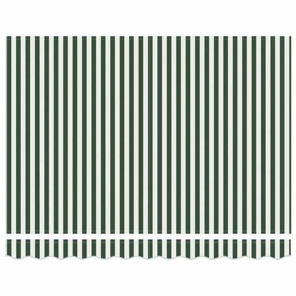 Maison Exclusive - Fällbart tak i grön och vit 300 x 250 cm