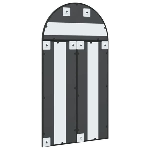 Maison Exclusive - Sort væg spejl 60x110 cm jernbue Svart