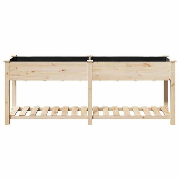 Maison Exclusive - Beige puutarhakori 203 x 53 x 76,5 cm