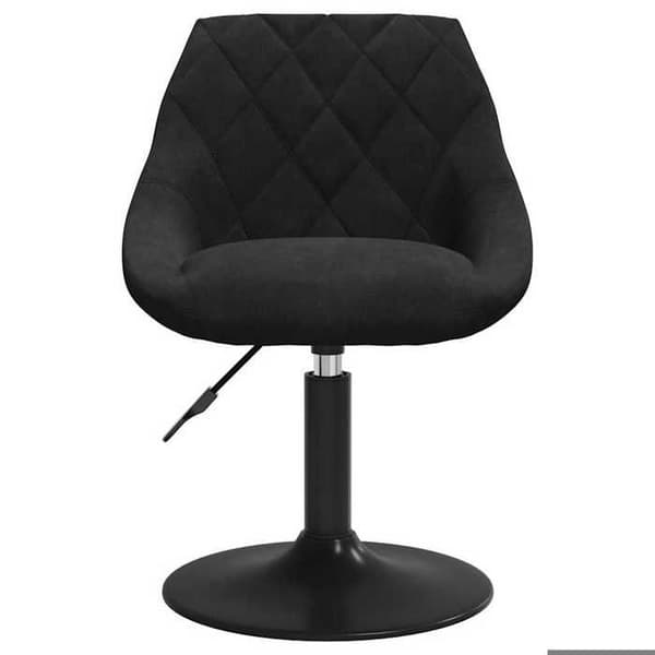 Maison Exclusive - Snurrande matstolar set om 4 svart sammet