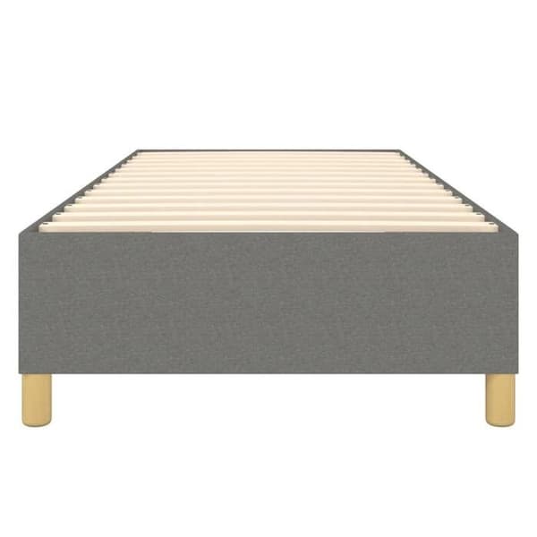 Maison Exclusive - Tummanharmaa jousipatja 80x200 cm kangas mörkgrå