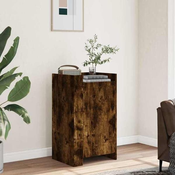 Maison Exclusive - Buffé i rökig ek 45x35x75 cm ingenjörsträ