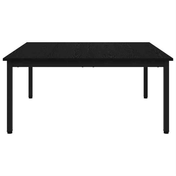 Maison Exclusive - Sofabord Eg sort 100 x 100 x 45 cm Ingeniørtræ