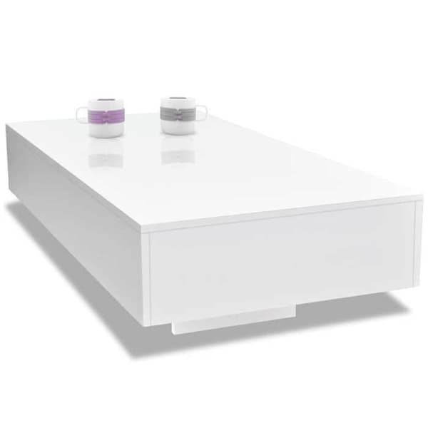 Maison Exclusive - Hvid blank sofabord Matt vit
