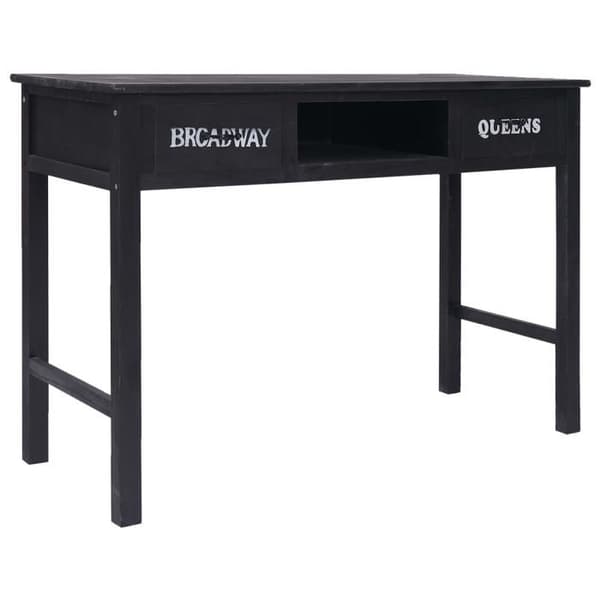 Maison Exclusive - Sort konsolbord 110x45x76 cm Træ Svart