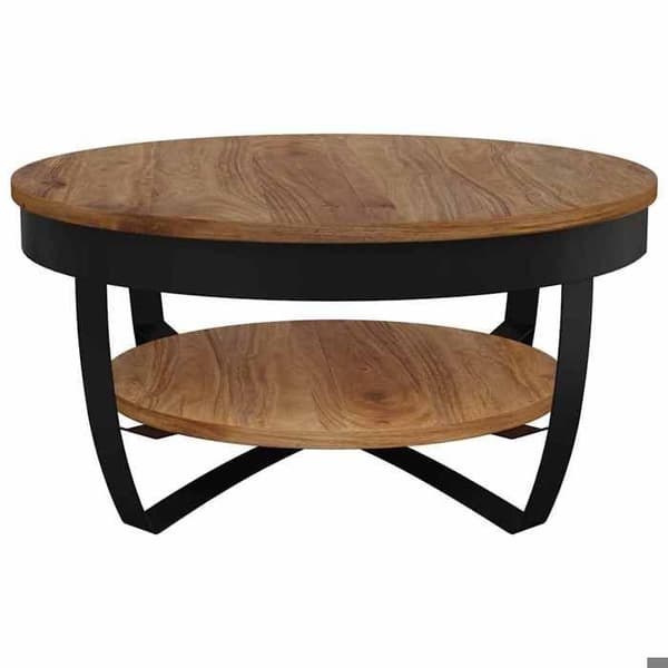 Maison Exclusive - Sofabord 65x65x32 cm Solid akacietræ kastanj