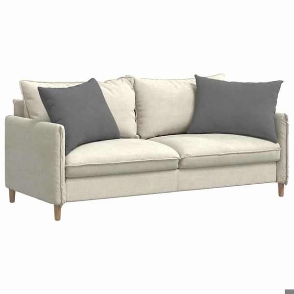 Sofa puder - EKSKLUSIV HUS - Sæt 2 70 x 50 cm - Mørkegrå - Lynlås betræk - Polyester fyld Mörkgrå