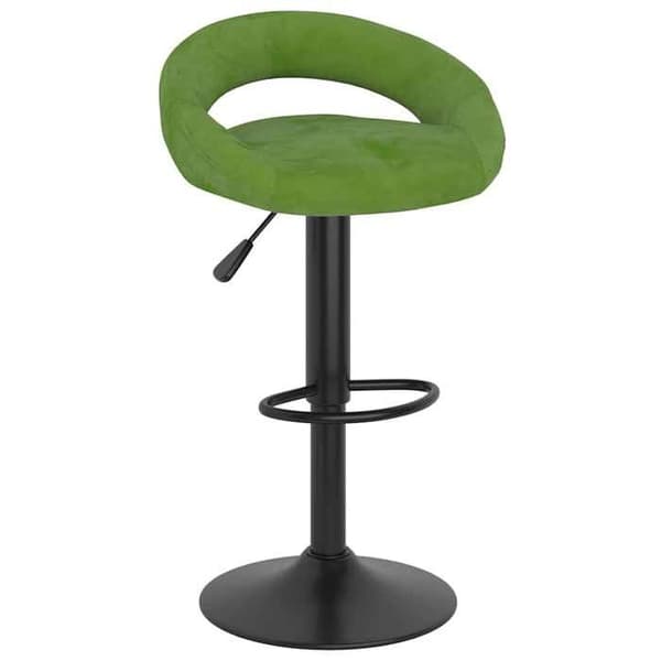 Maison Exclusive - Barstolar set om 2 ljusgrön sammet