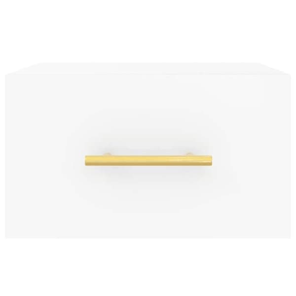 Maison Exclusive - Väggmonterad sängbord vit 35x35x20 cm Vit