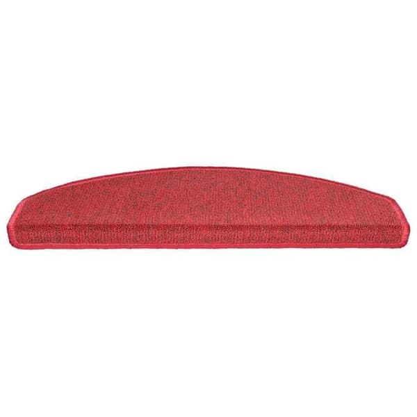 Maison Exclusive - Trappmatta 30 delar 65 x 24 x 4 cm Röd Halvcirkelformad Stor