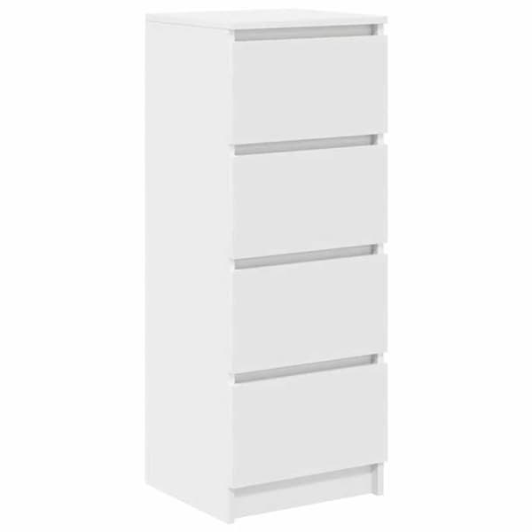Buffet - EKSKLUSIVT HUS - 37,5 x 35 x 99 cm - Ingeniørtræ - Hvid - Multifunktionel Vit