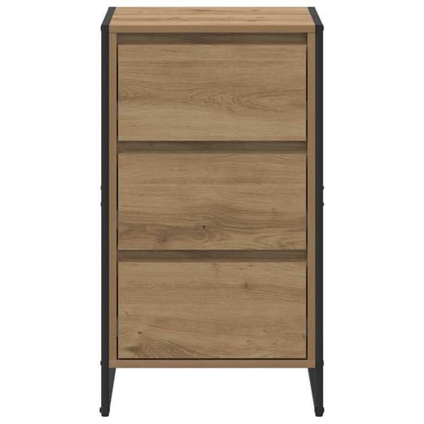 Maison Exclusive - Buffet i håndlavet egetræ 43 x 36 x 75,5 cm Ingeniørtræ Ek