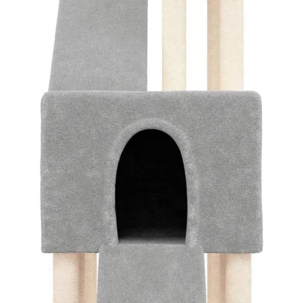 Maison Exclusive - Katte træ med sisal kløer Lys grå 190 cm ljusgrått