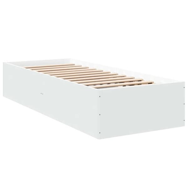 Maison Exclusive - Sängram utan madrass vit 100x200 cm