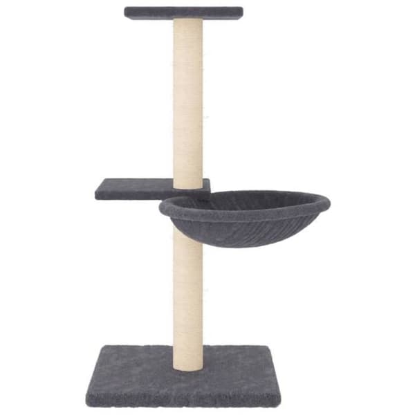Maison Exclusive - Kattträd med sisal klöstrumpor i mörkgrå 72 cm mörkgrå
