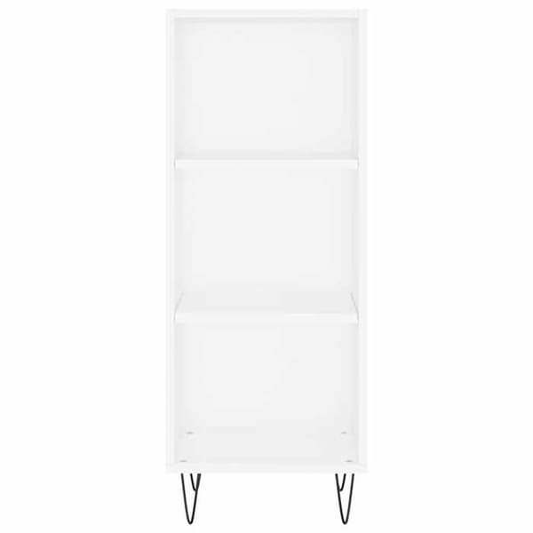 Maison Exclusive - Buffé hög Vit 34,5x34x180 cm Ingenjörsträ Vit