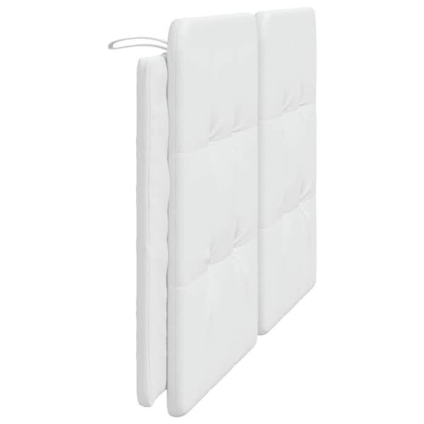 Maison Exclusive - Sänggavelkudde Zadar vit 160 cm i konstläder