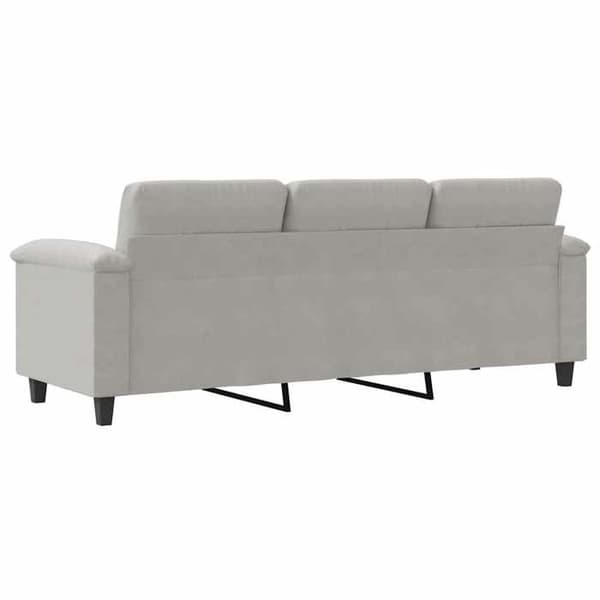 Maison Exclusive - 3-personers sofa i lys grå 180 cm mikrofiber stof