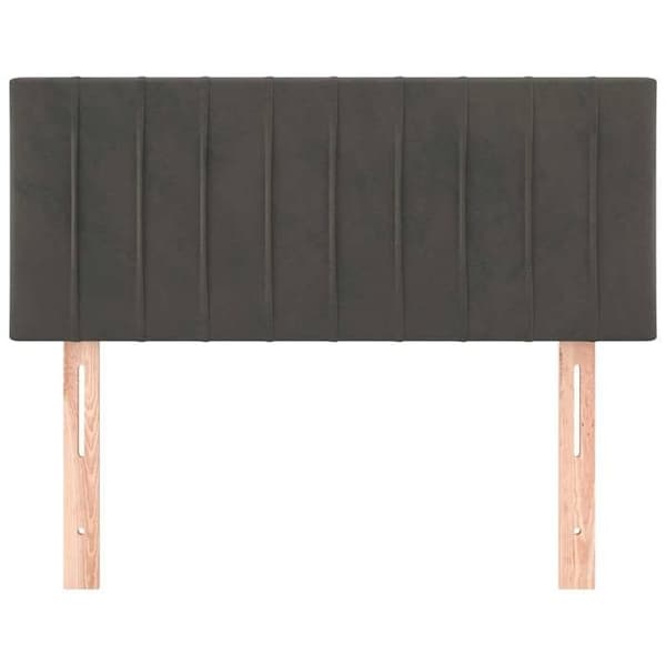 Maison Exclusive - Tummanharmaa pääty 90x5x78/88 cm Sametti Mörkgrå