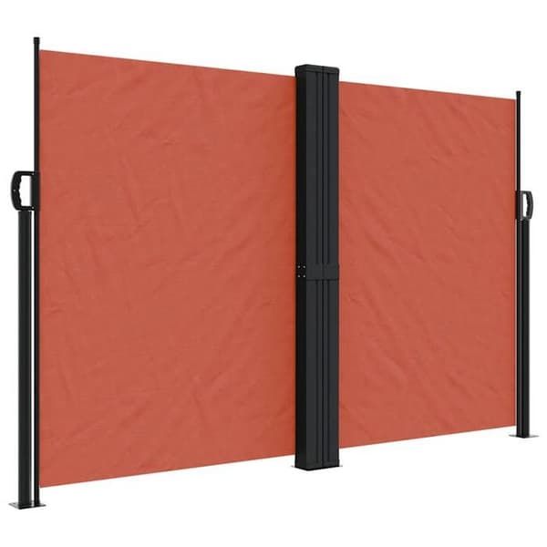 Maison Exclusive - Fällbart sidotak terrakotta 160x1200 cm