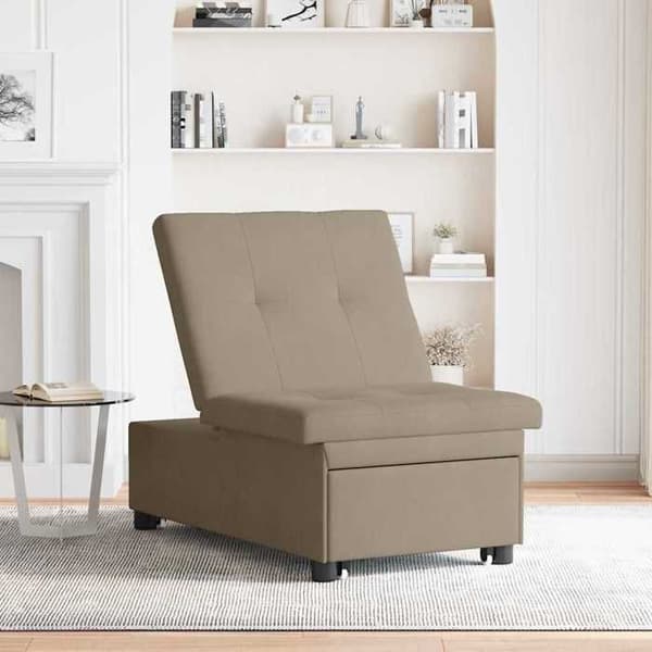 Maison Exclusive - Utdragbar Sängsoffa Taupe 194 x 67 x 82 cm Mikrofiber Mol