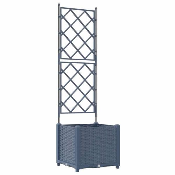 Maison Exclusive - Harmaa puutarhakori 40 x 40 x 143 cm PP
