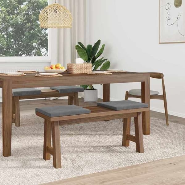 Maison Exclusive - Bänkdyna 4 st Sammet Mörkgrå Djup 35 cm
