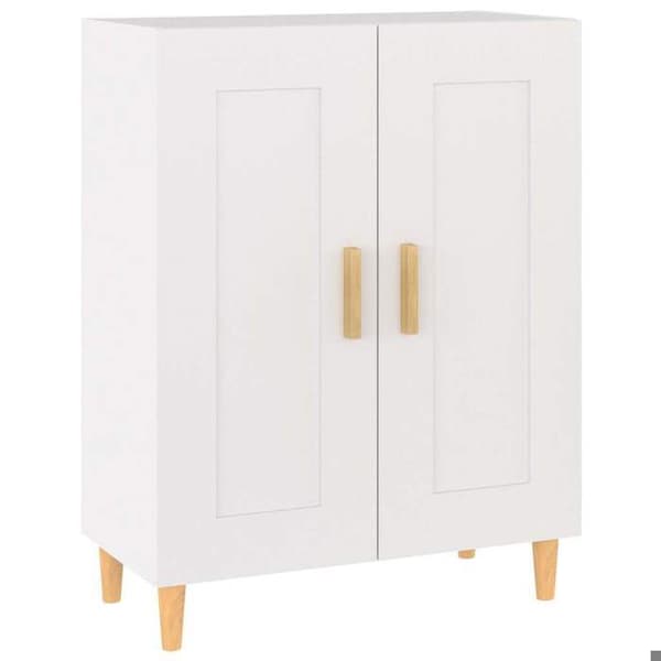 Buffet - EKSKLUSIVT HUS - 69,5 x 34 x 90 cm - Hvid - Ingeniørtræ - Stort opbevaring Vit