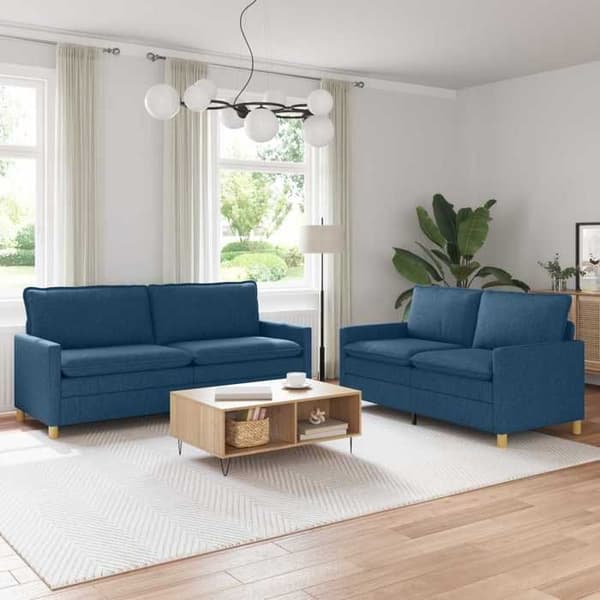 Maison Exclusive - 2 kpl sohvakokonaisuus sininen kangas