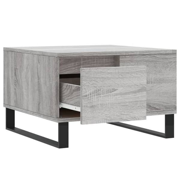 Maison Exclusive - Soffbord sonoma grå 55x55x36,5 cm ingenjörsträ